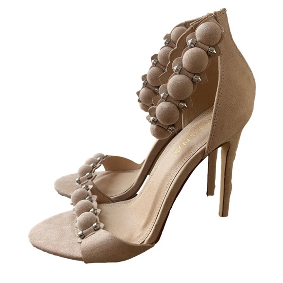 Liliana Shoes - Liliana Suede Nude Alaia Inspired Heel Size 8